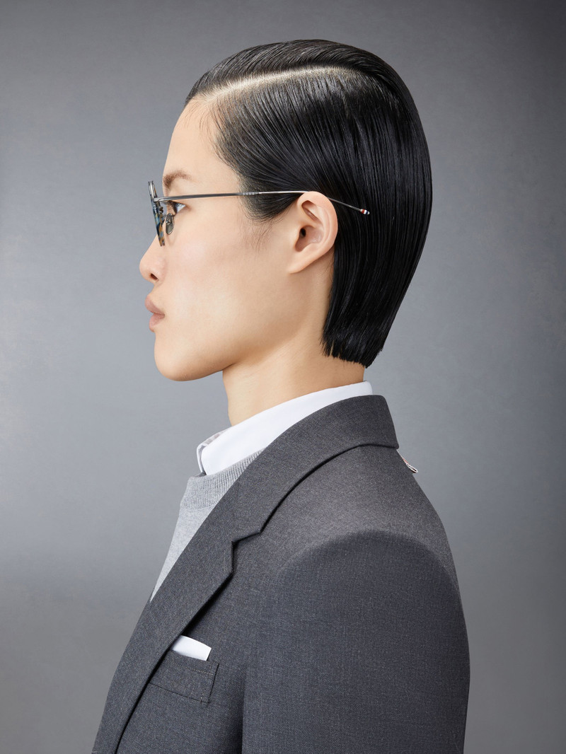 Acetate And Titanium Round Eyeglasses 3