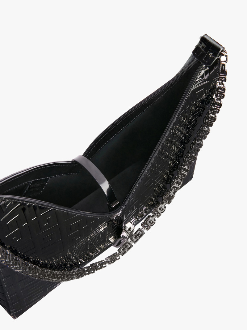 SMALL CUT OUT BAG IN 4G LEATHER WITH CHAIN 6