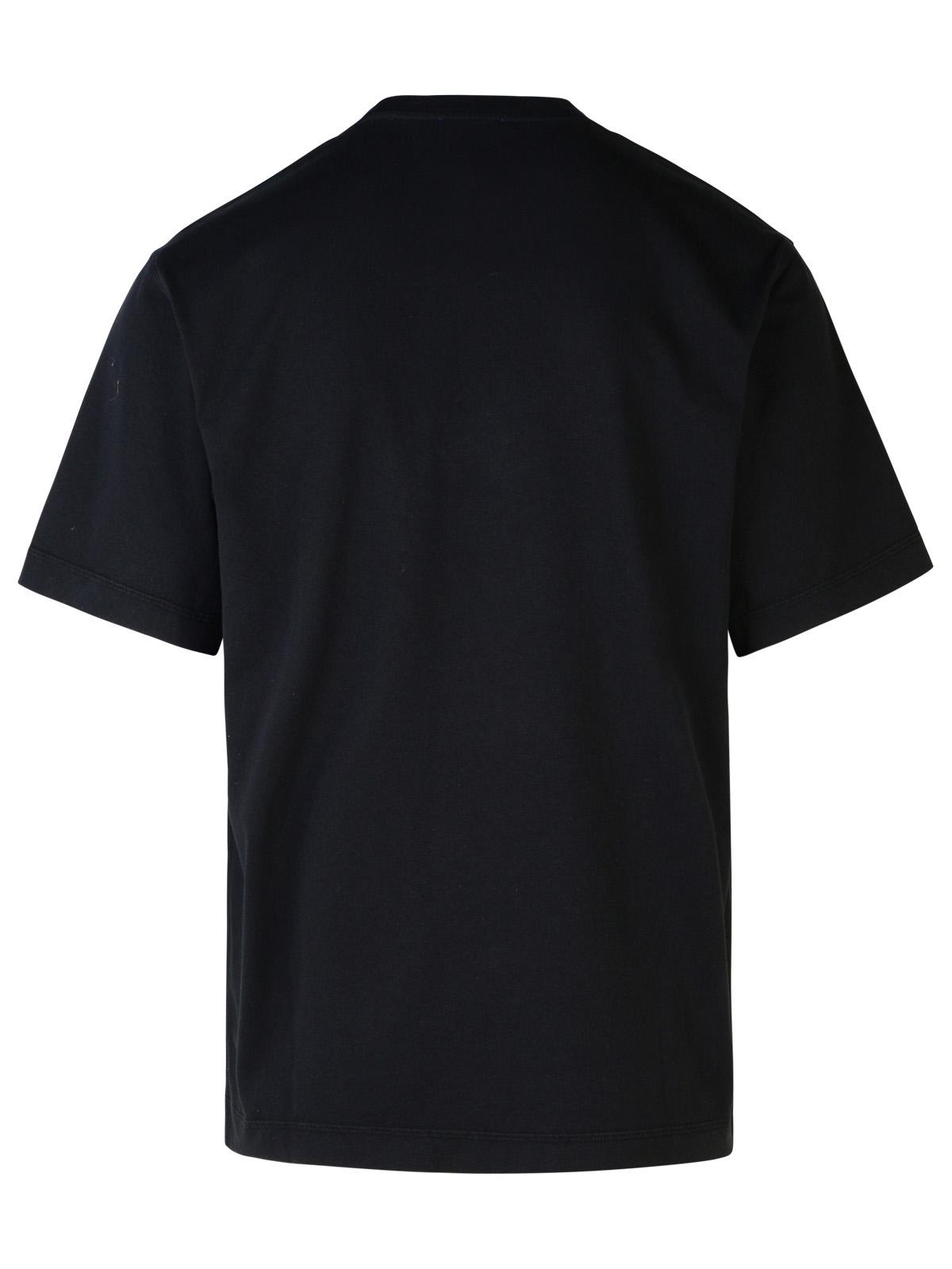 Burberry Black Cotton T-Shirt Man - 3