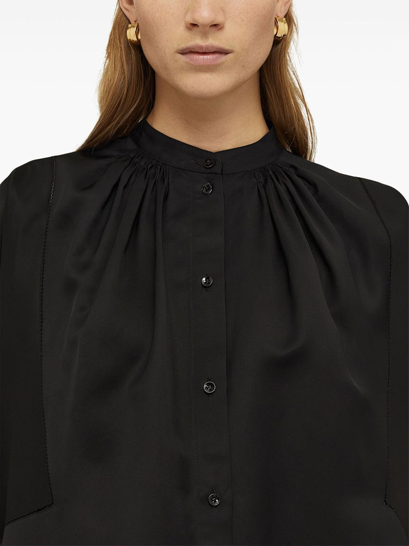 pleated long-sleeve shirt 4