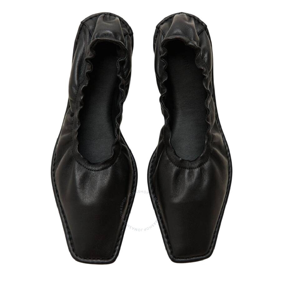 St. Agni Soft Gathered Leather Ballet Flats - 2