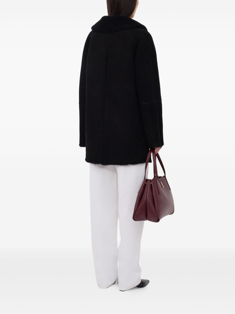 Isak hooded shearling coat 4