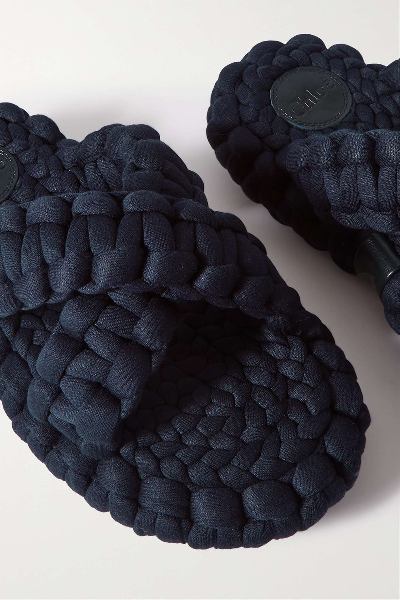 Kamy woven jersey platform slides 4