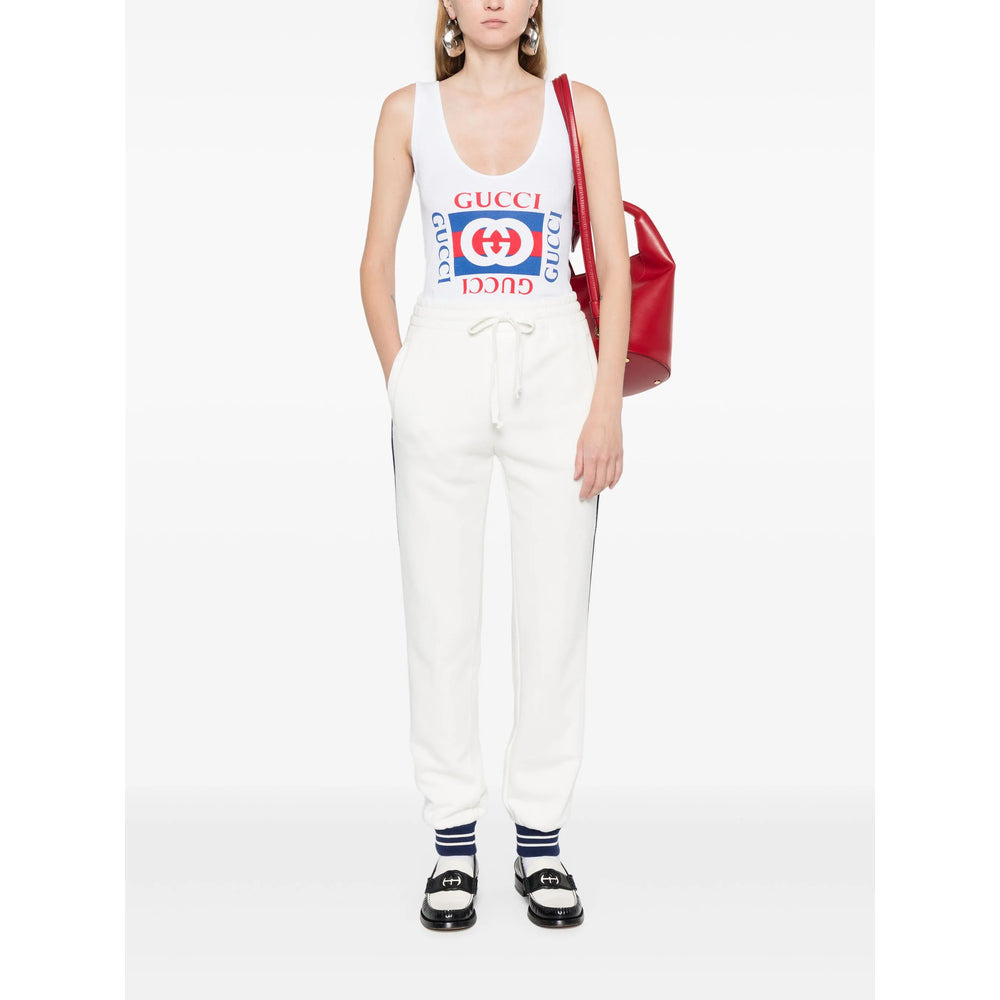 Gucci White Trousers - Track Pants Women - 4