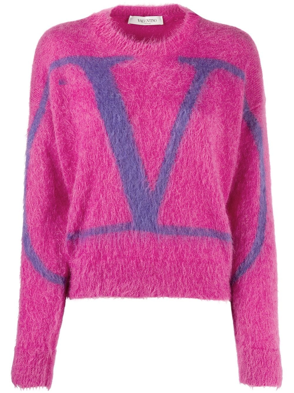 VLOGO intarsia jumper - 1