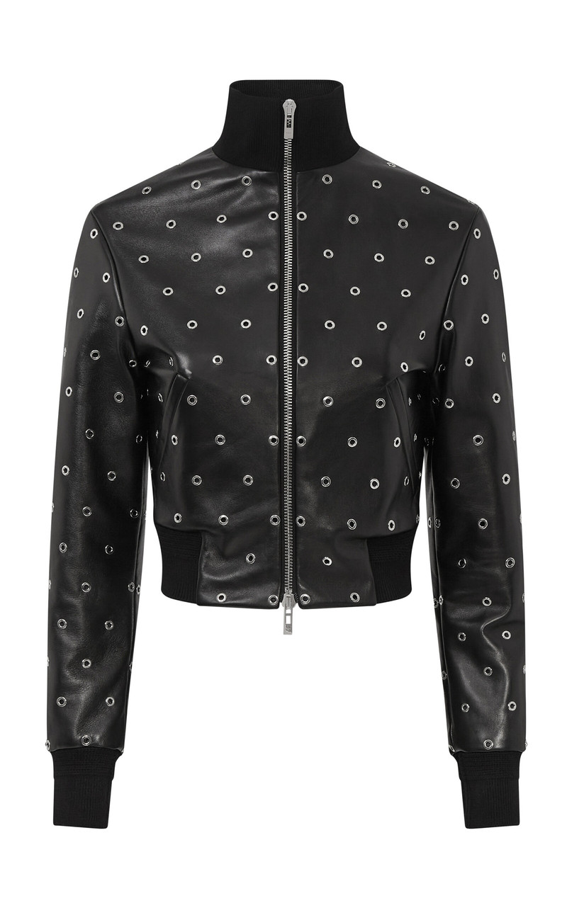 Eyelet Bomber Jacket print - 1
