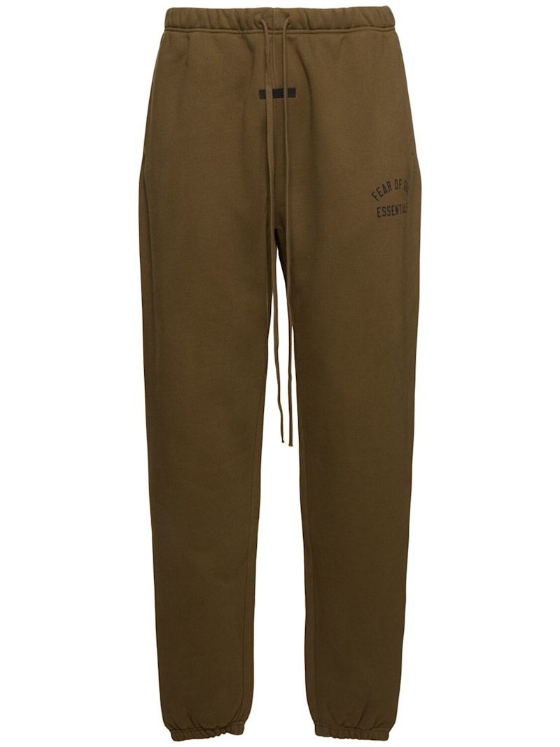 Essential cotton blend sweatpants - 1