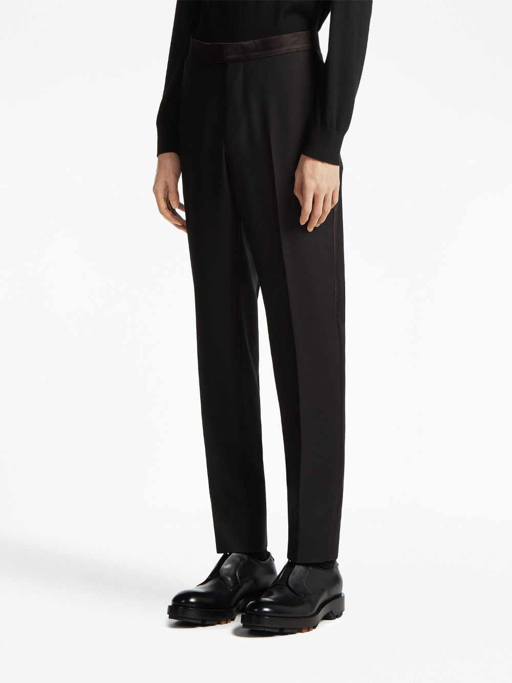 wool-mohair tailored trousers - 3
