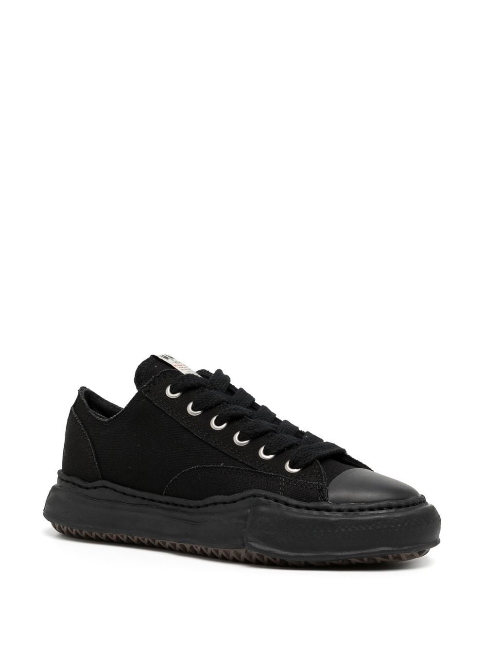 low-top canvas sneakers - 2