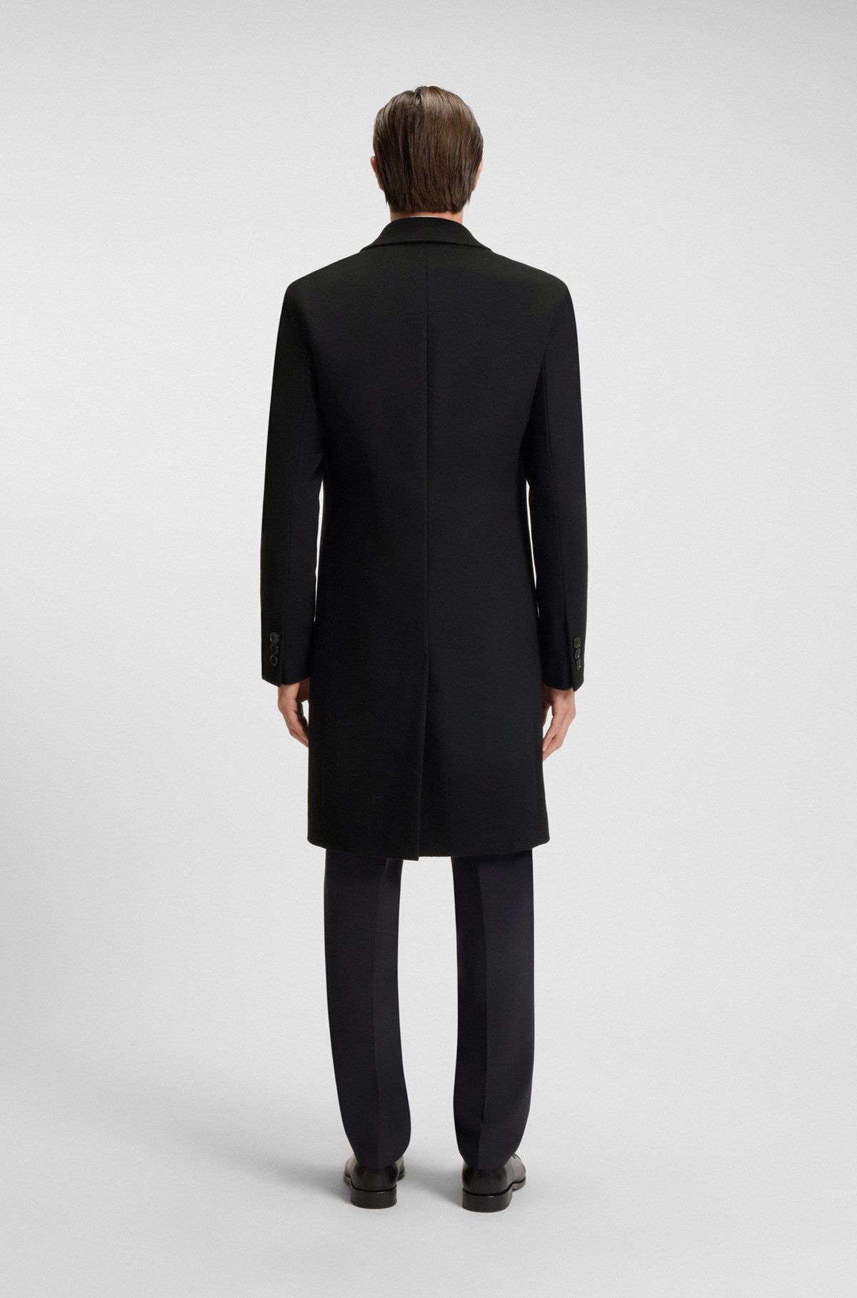 REGULAR-FIT WOOL AND CASHMERE COAT - 5