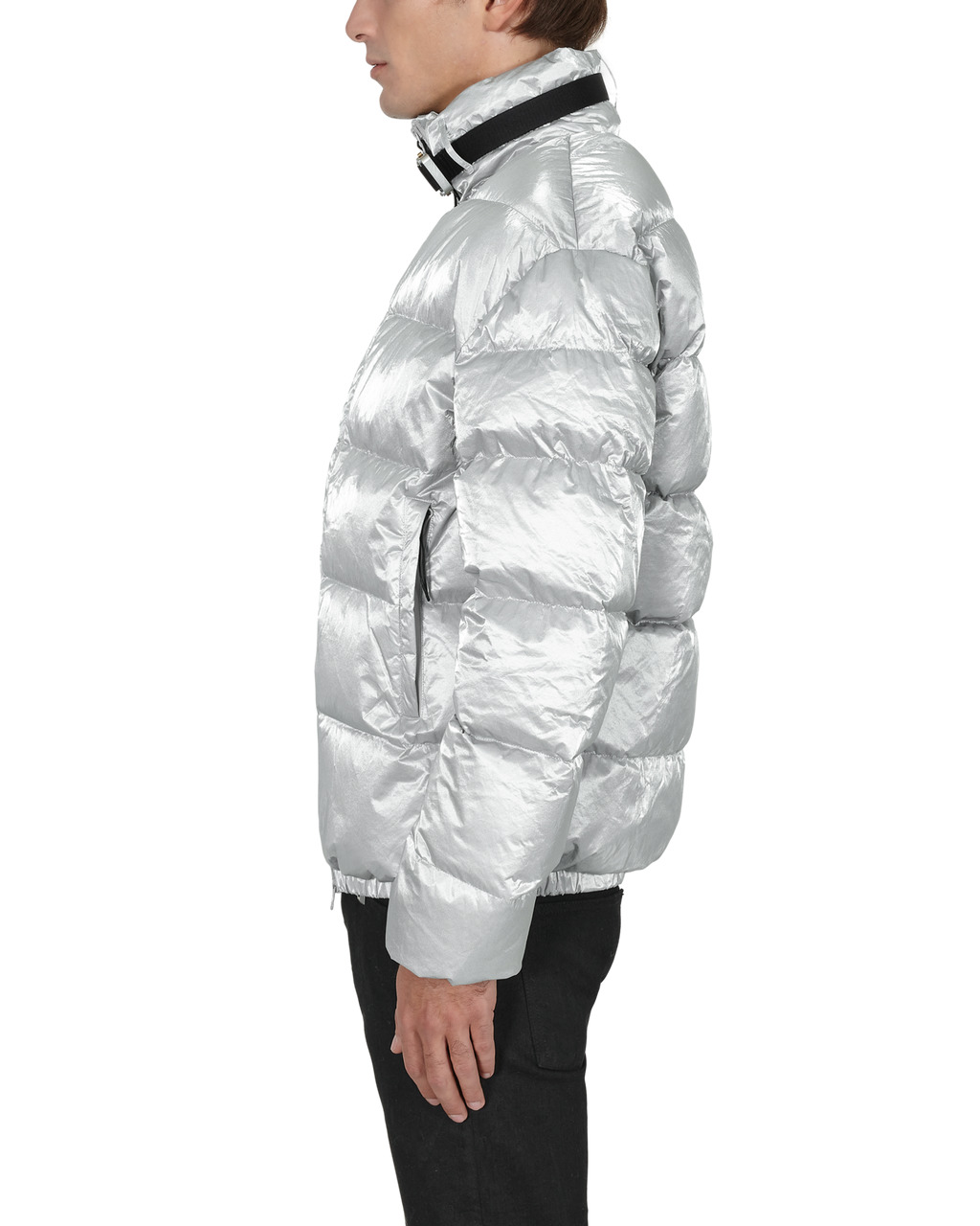 PUFFER COAT W SILVER  BUCKLE - 4