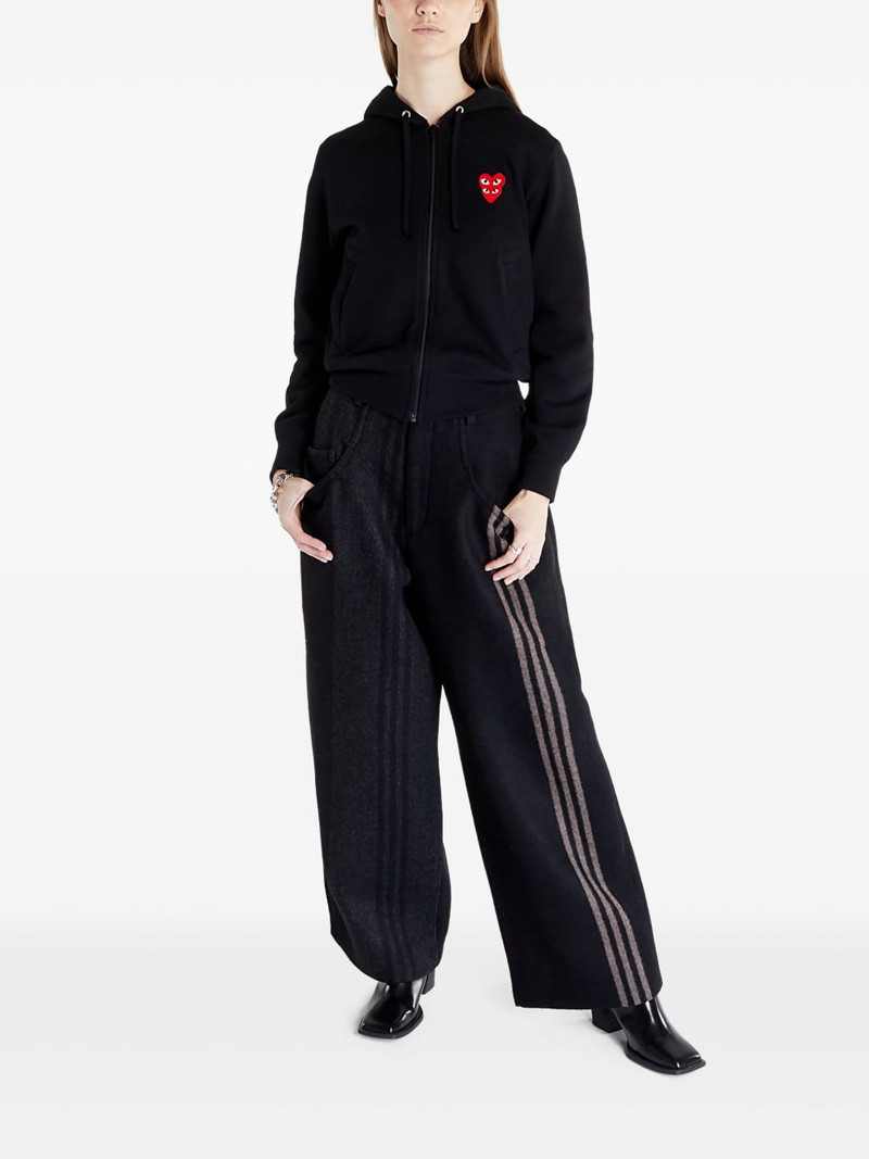 Comme des Garçons PLAY Double Heart zip hoodie outlook