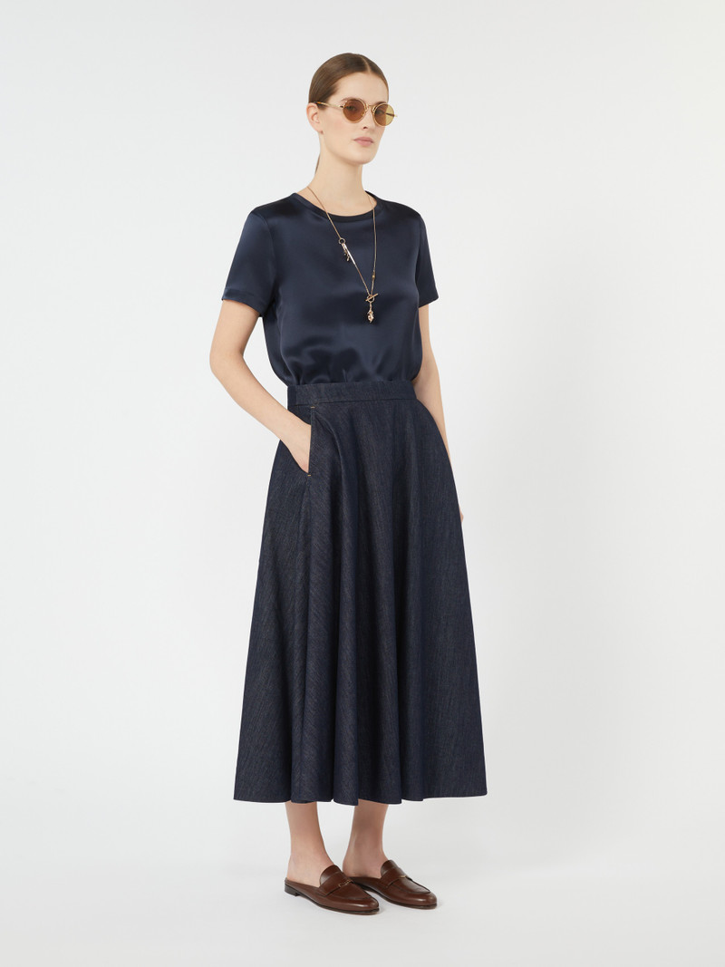 'S Max Mara REBECCA Viscose satin T-shirt outlook
