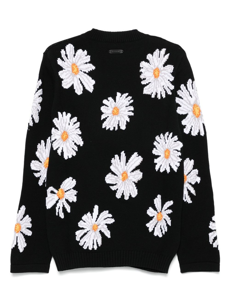Moschino sunflower-jacquard sweater outlook