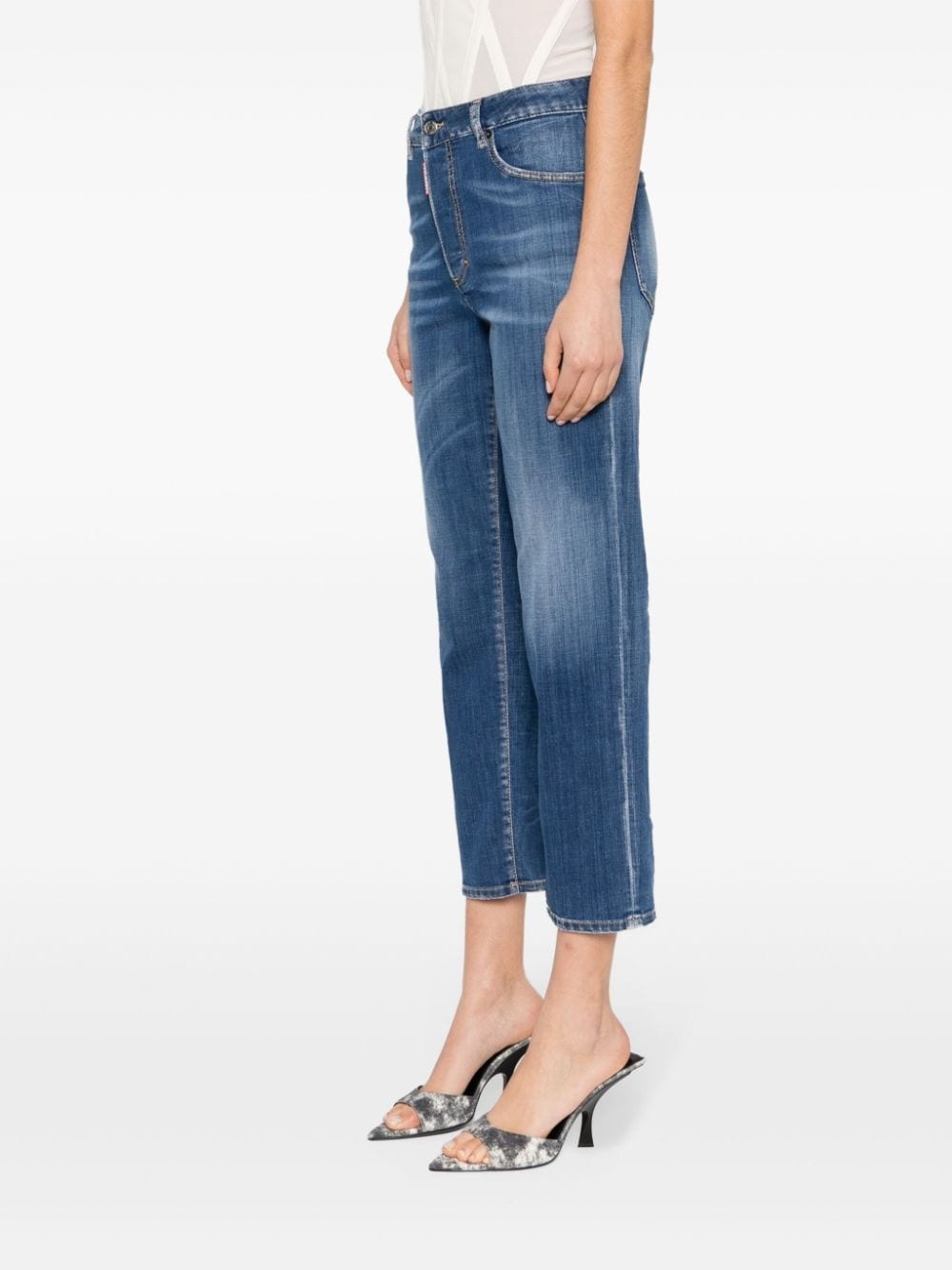 mid-rise slim-fit jeans - 3