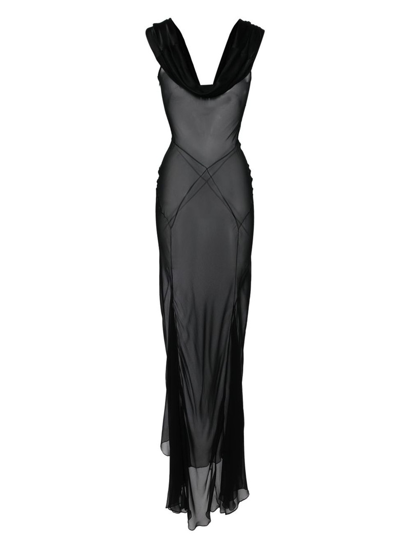 KIKI DE MONTPARNASSE silk-chiffon tank dress outlook