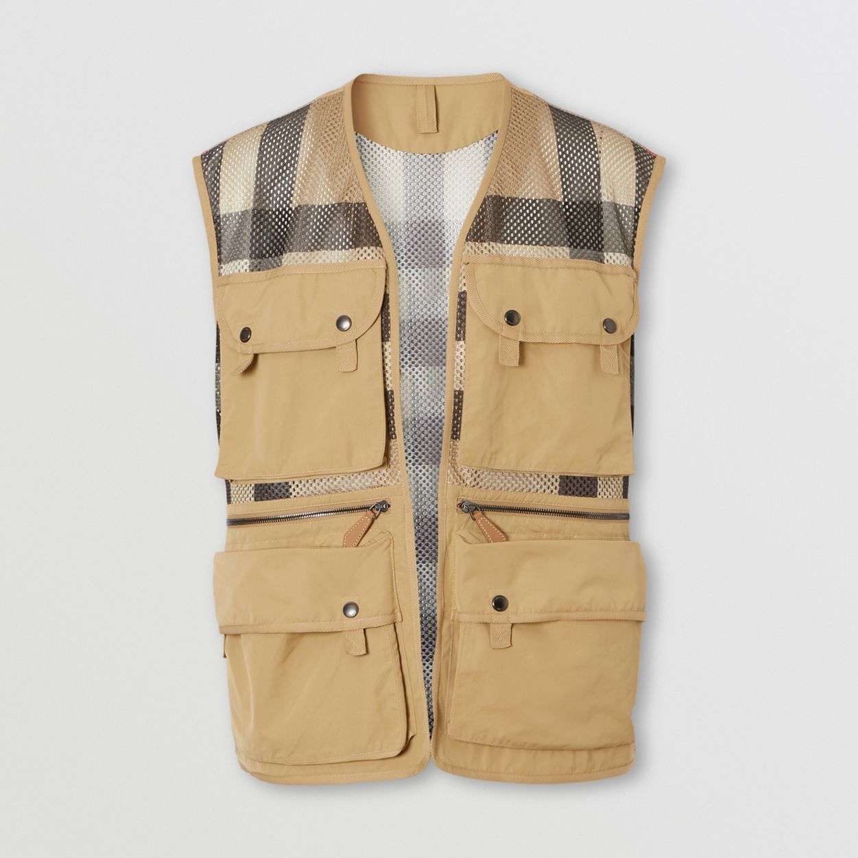 Check Technical Wool Jacket with Detachable Gilet - 8