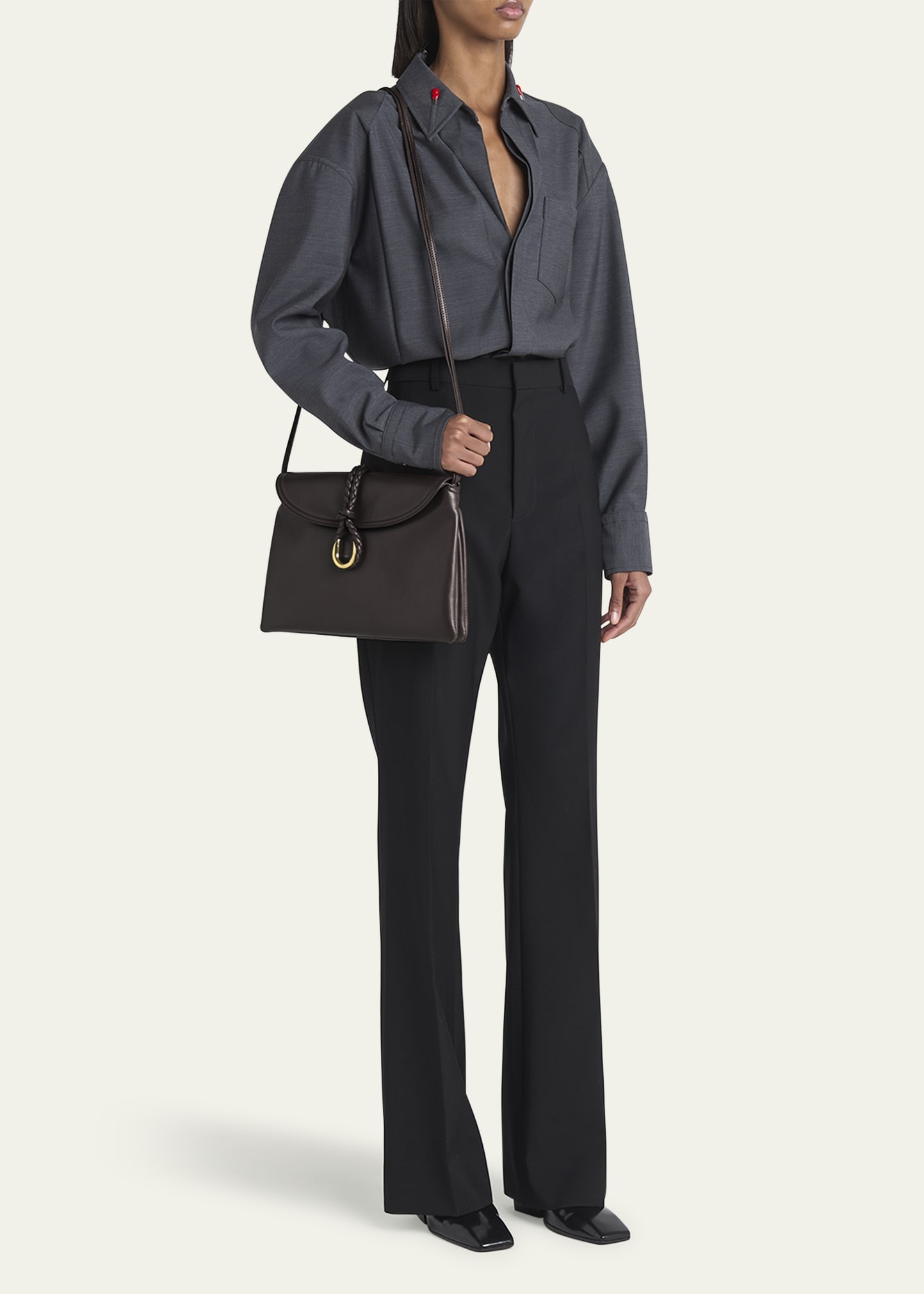 Small Liberta Double Flap Crossbody Bag - 6