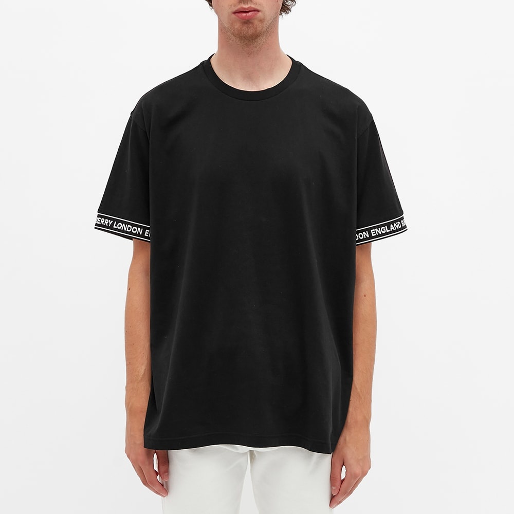 Burberry Oversized Teslow Taped Sleeve Tee - 3