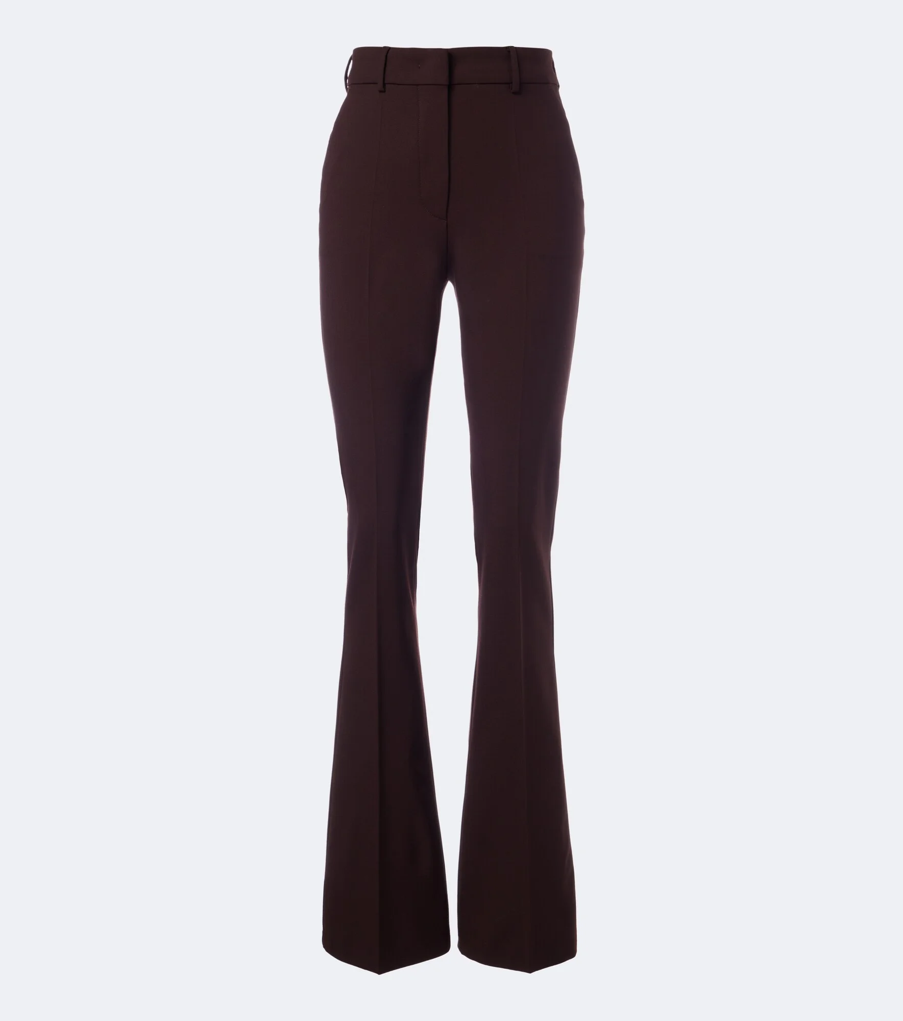 Flared wool-blend pants - 1