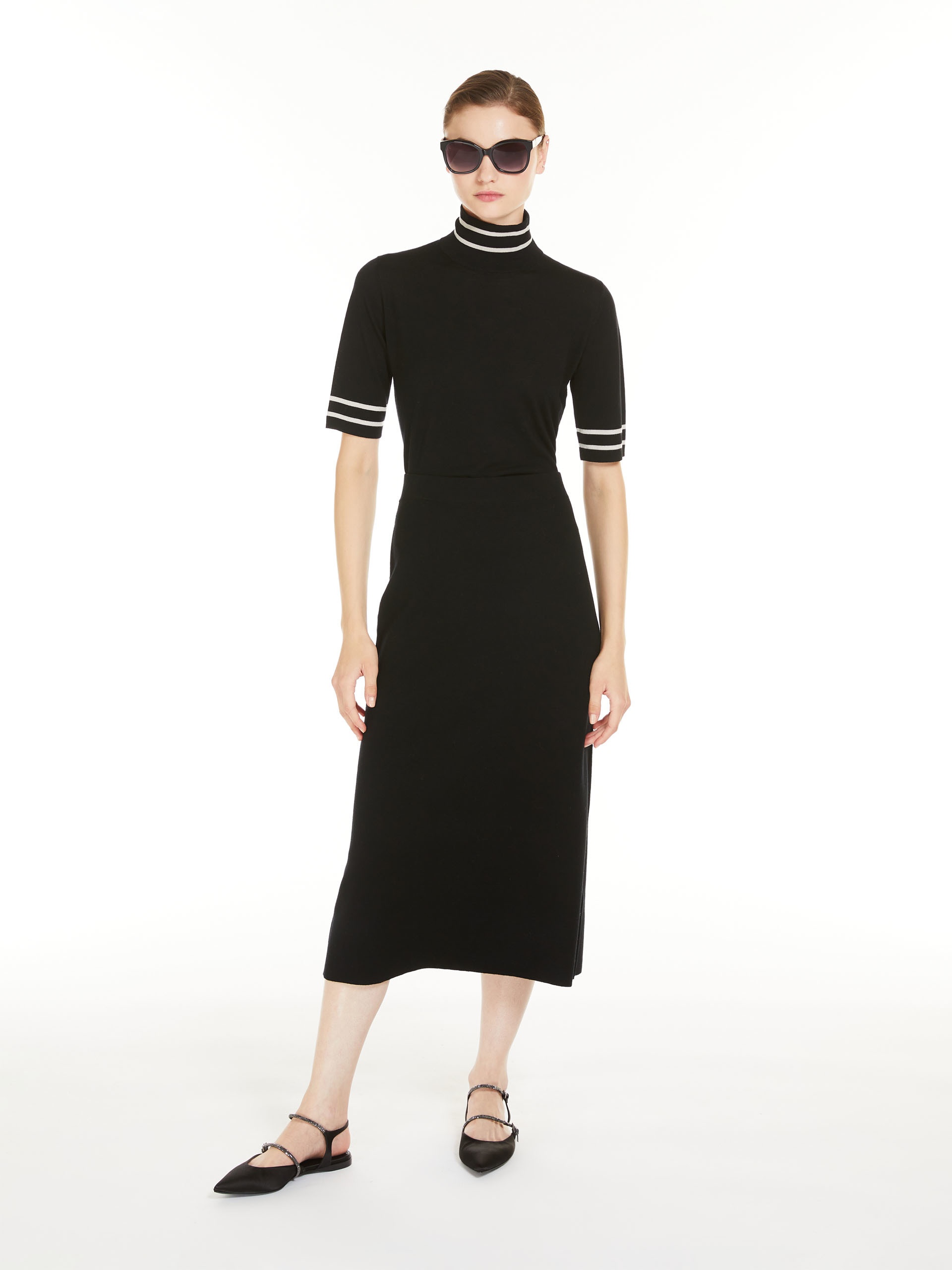 ENZA Jacquard wool yarn skirt - 2