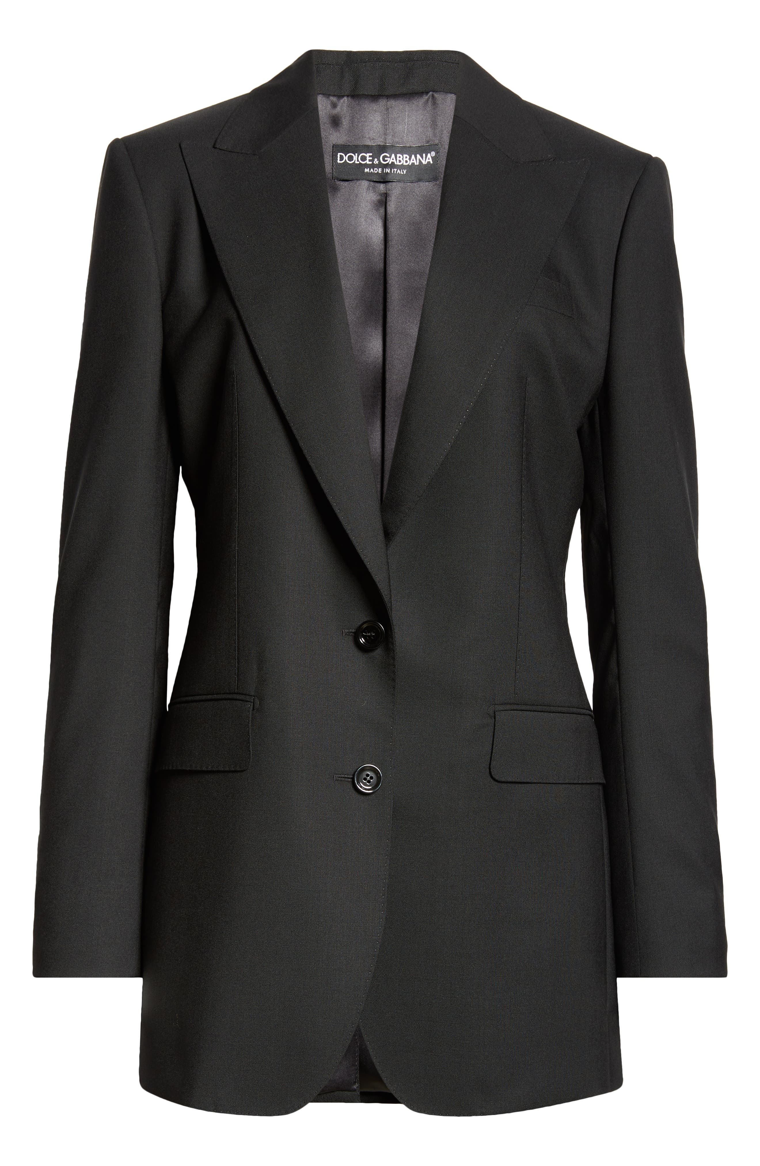 Dolce&Gabbana Wool Blazer in Nero at Nordstrom - 7