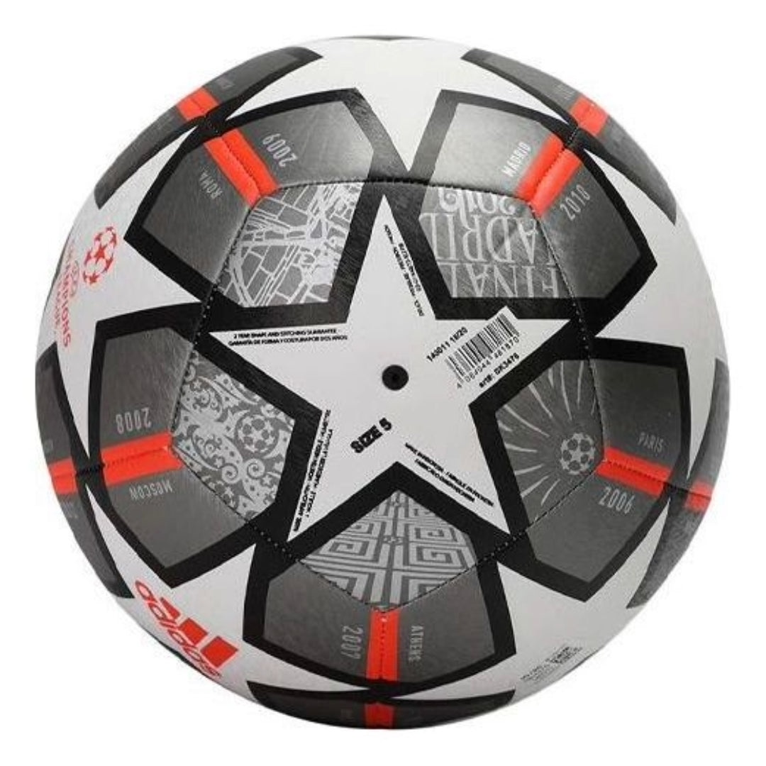 adidas Finale 21 20th Anniversary UCL Textured Training Ball 'White Black' GK3476 - 2