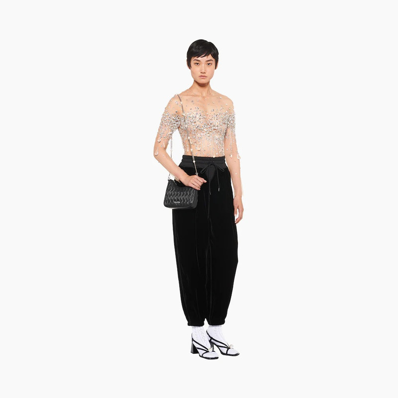 Miu Miu Velvet harem pants outlook
