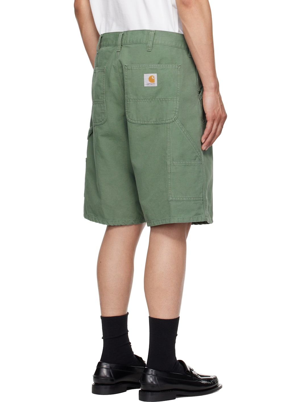 Green Double Knee Shorts - 3