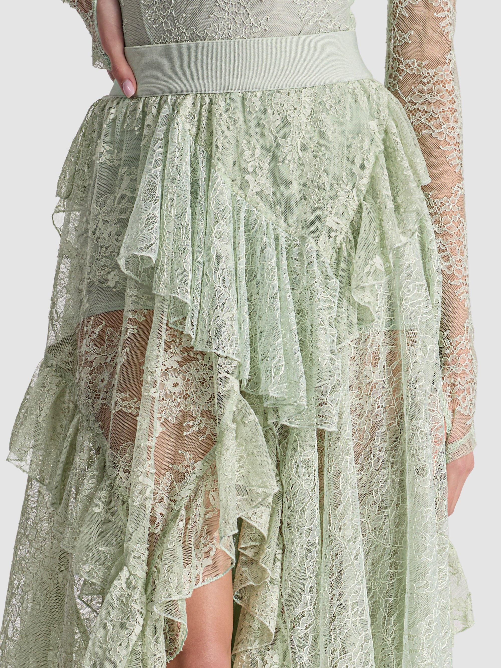 KARYS MIXED MEDIA SKIRT - 5