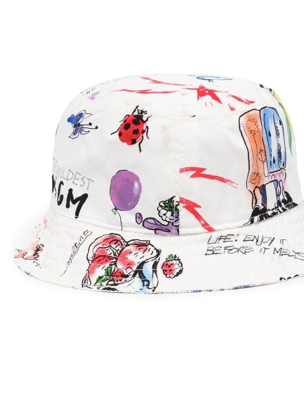 graphic-print bucket hat - 2