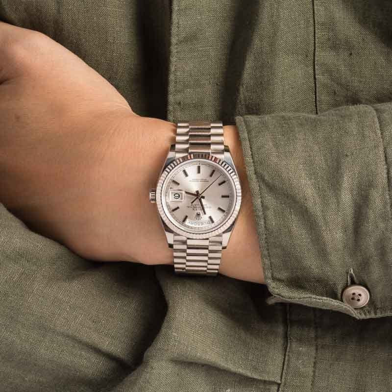 Rolex Day-Date 36 Ref 128239 Silver Dial - 6