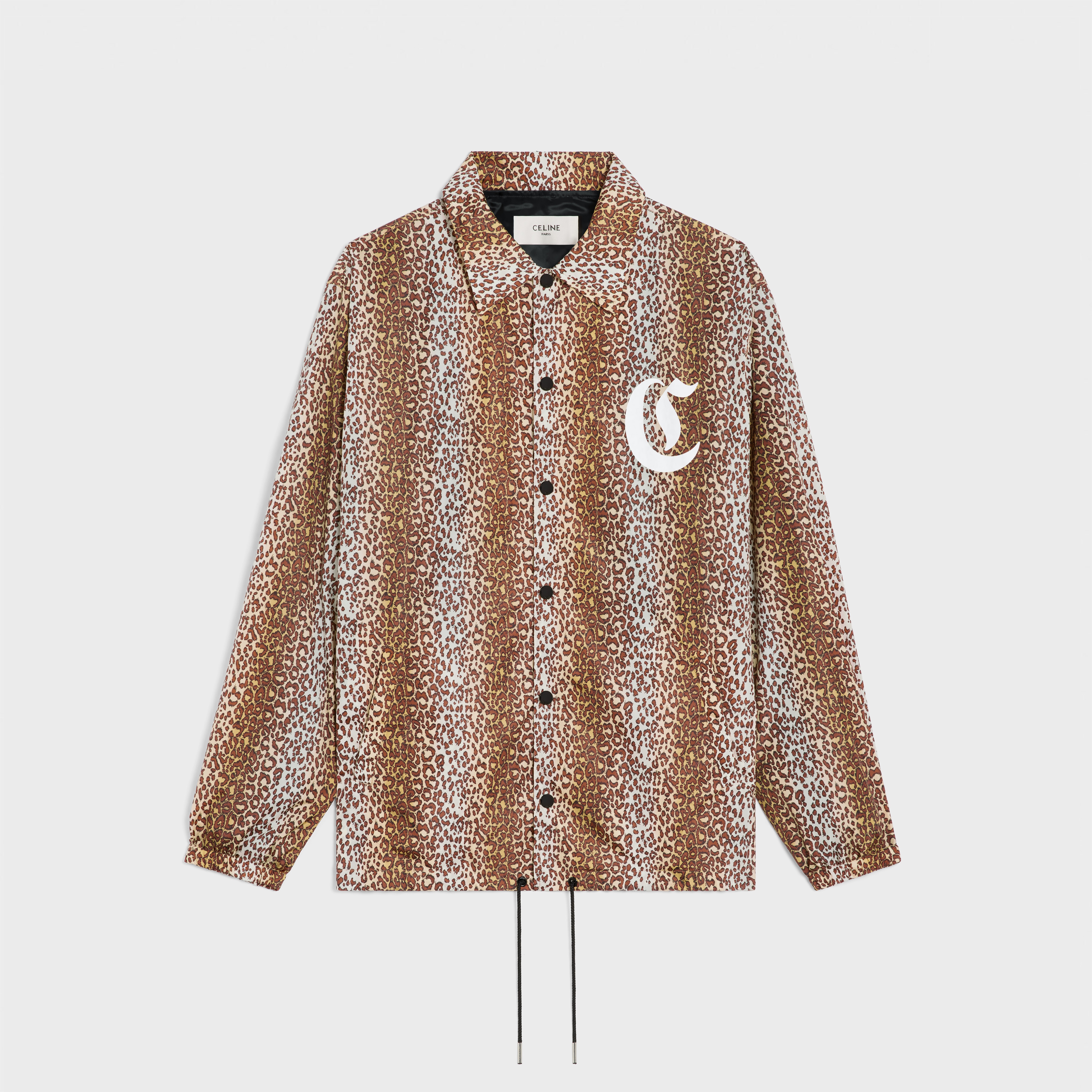 long coach jacket in nylon - 1