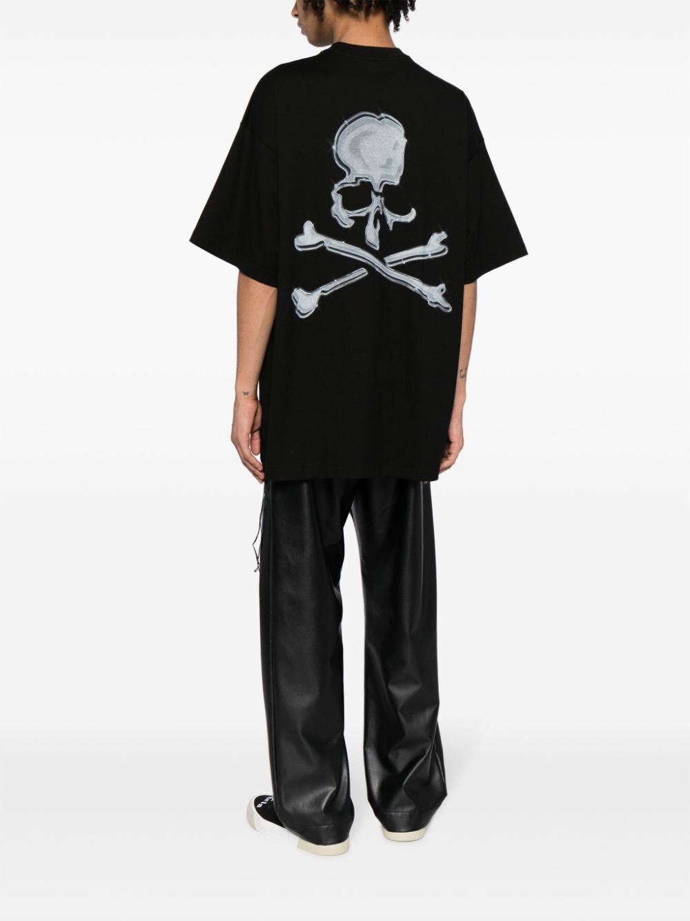 skull short-sleeve cotton T-shirt - 2