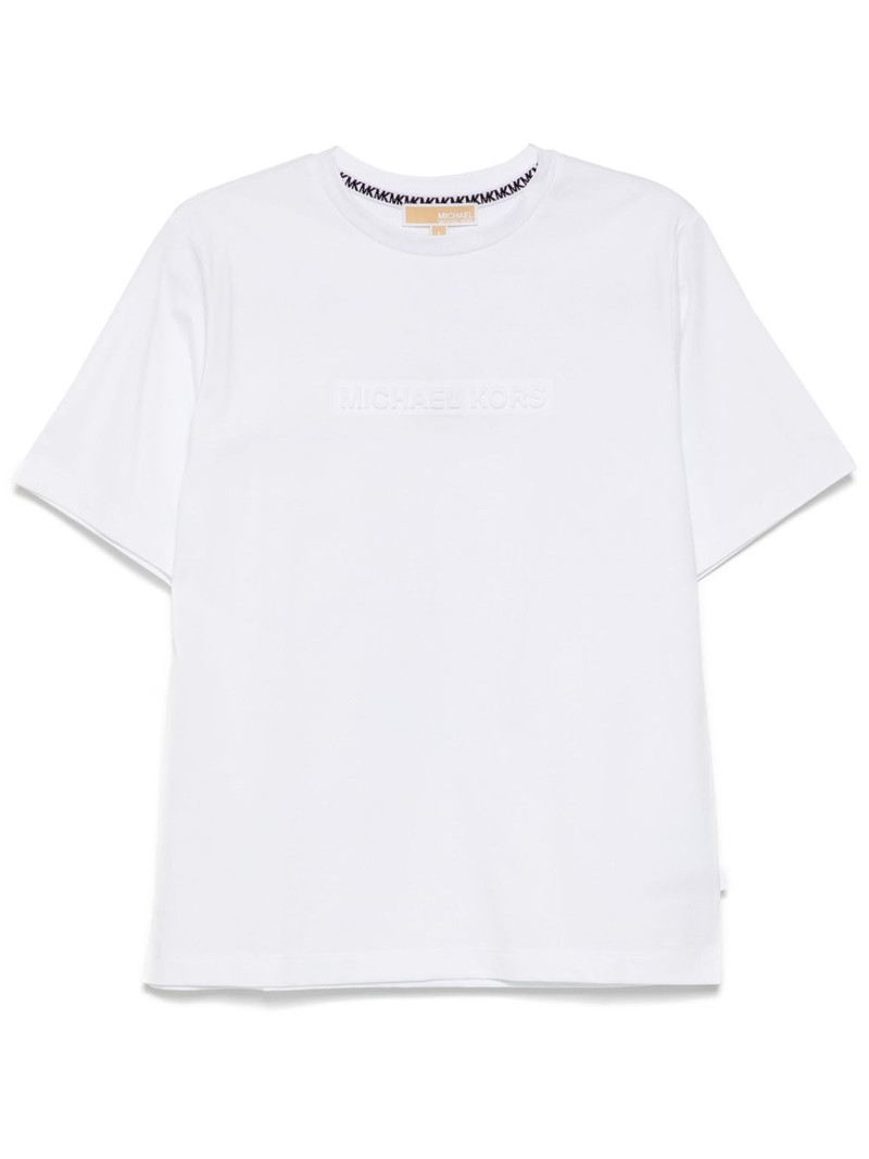 logo-embossed T-shirt 1