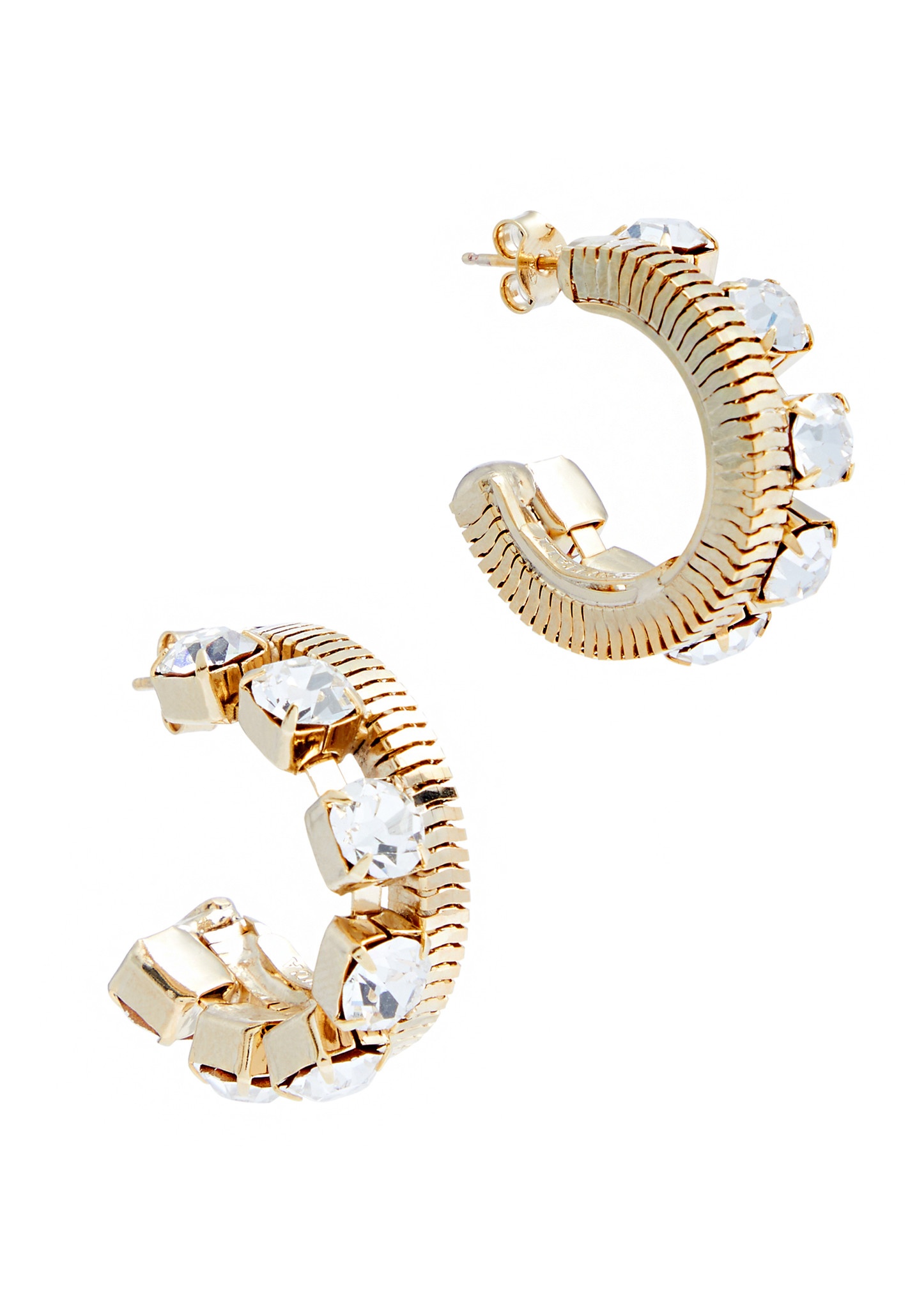 Circe crystal-embellished hoop earrings - 1