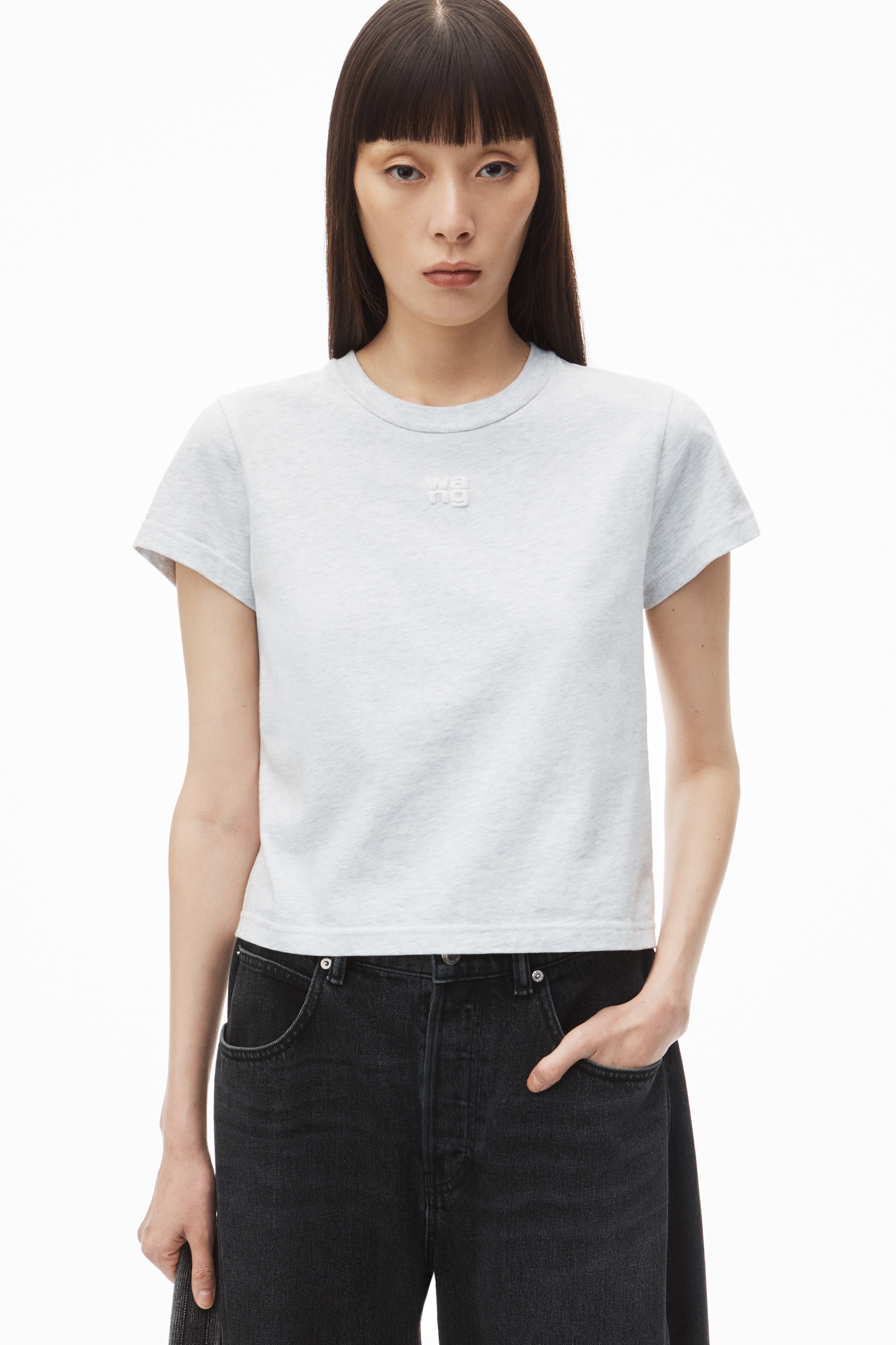 Logo Shrunken Tee in Cotton Jersey - 3