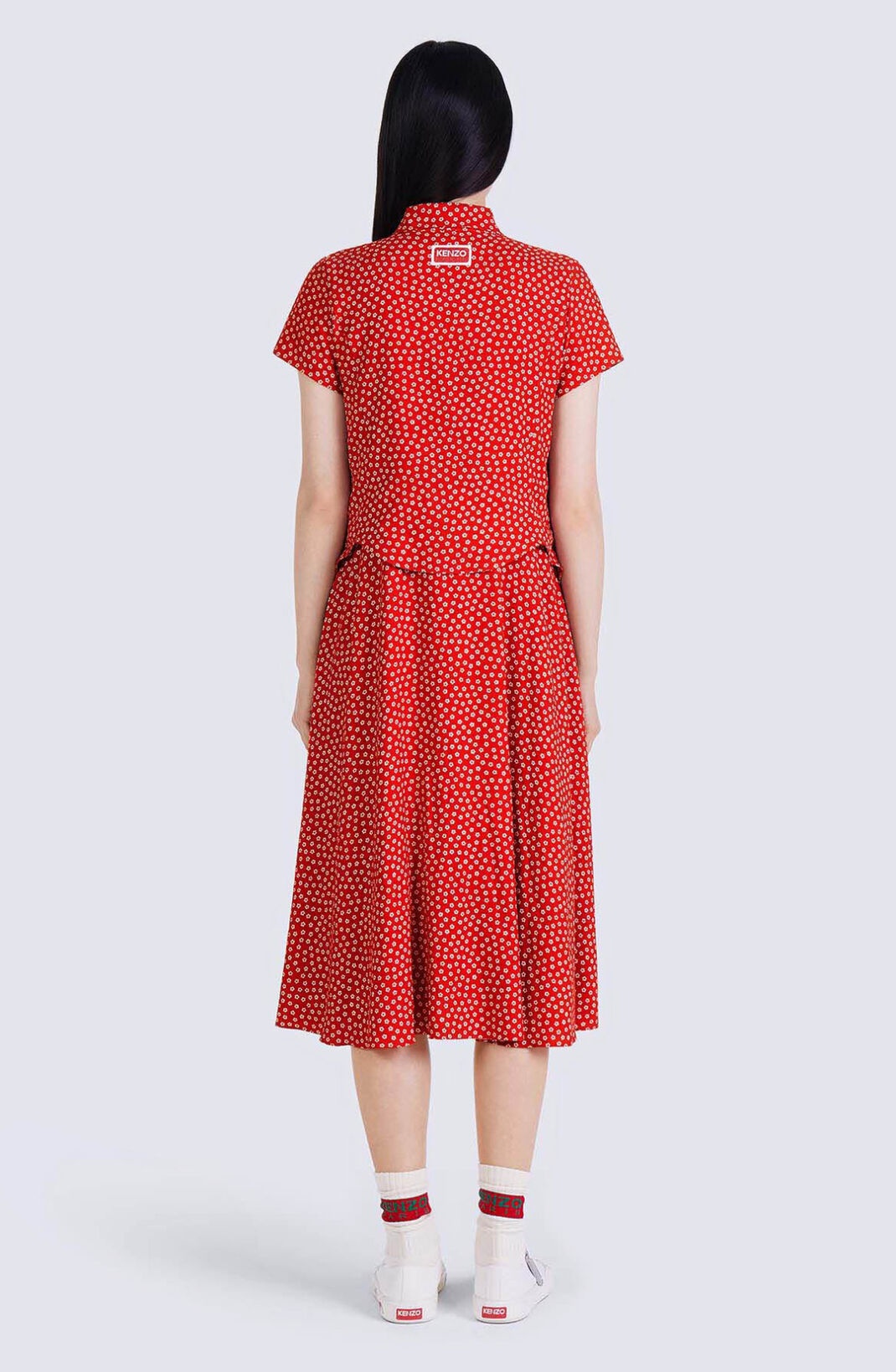 KENZO Sakura Flower midi dress REVERSIBLE