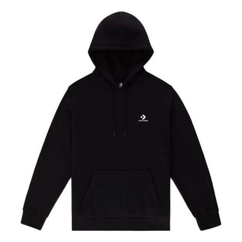 Converse Embroidered Star Chevron French Terry Pullover Hoodie 'Black' 10020343-A01 - 1