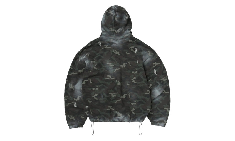Thug Club Sprayed flage Rock Hoodie "Camo" outlook