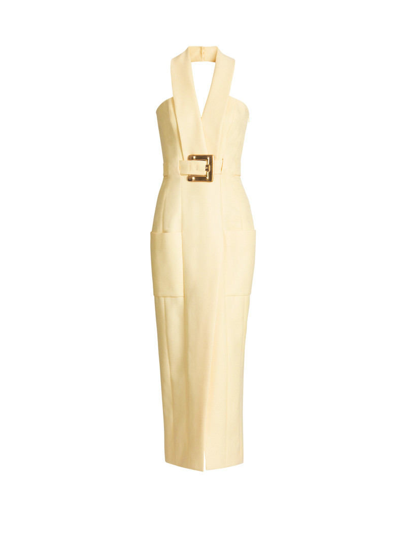 Long dress with belt 1