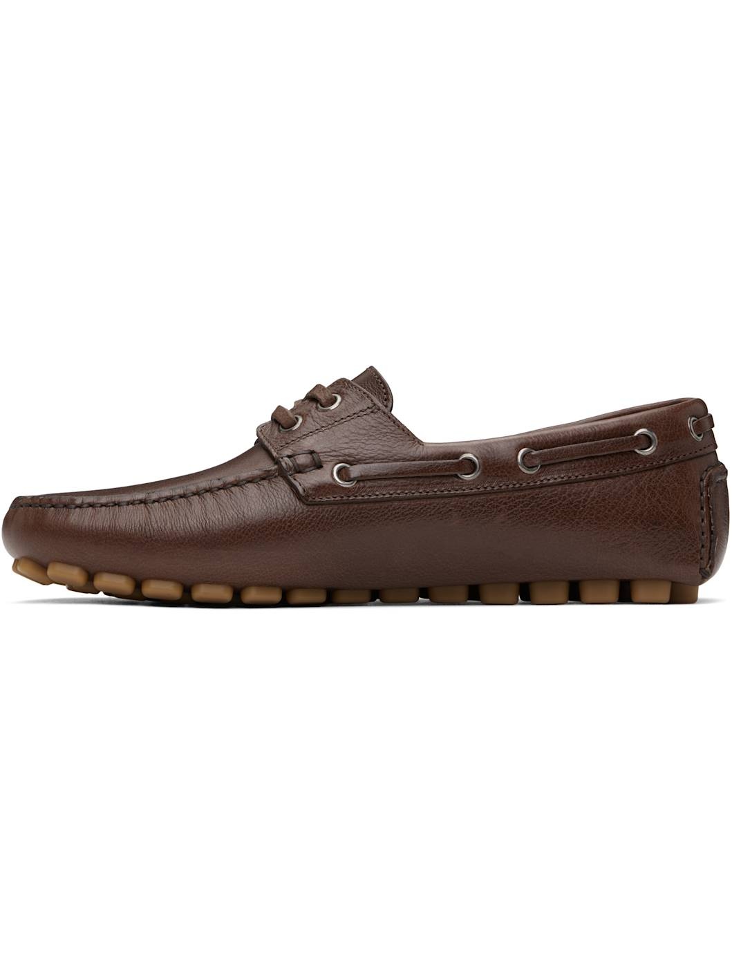Brown Driver Fastaway Buffalo Loafers - 3