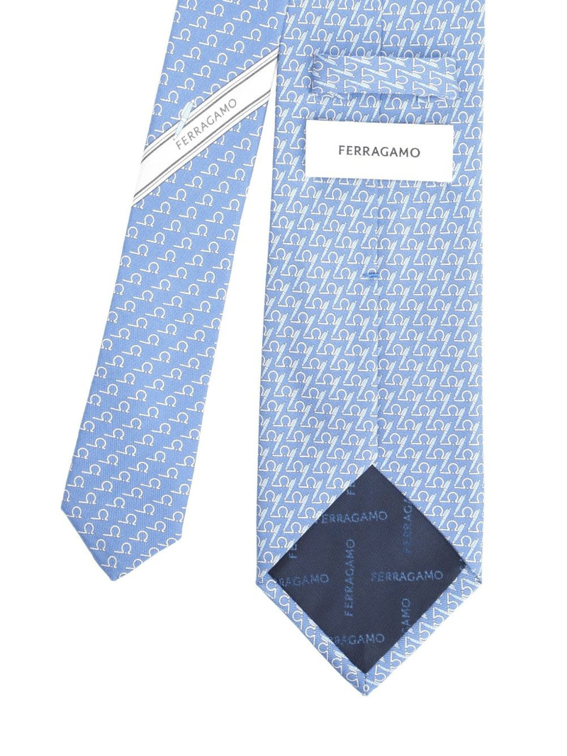 FERRAGAMO gancini-pattern tie outlook