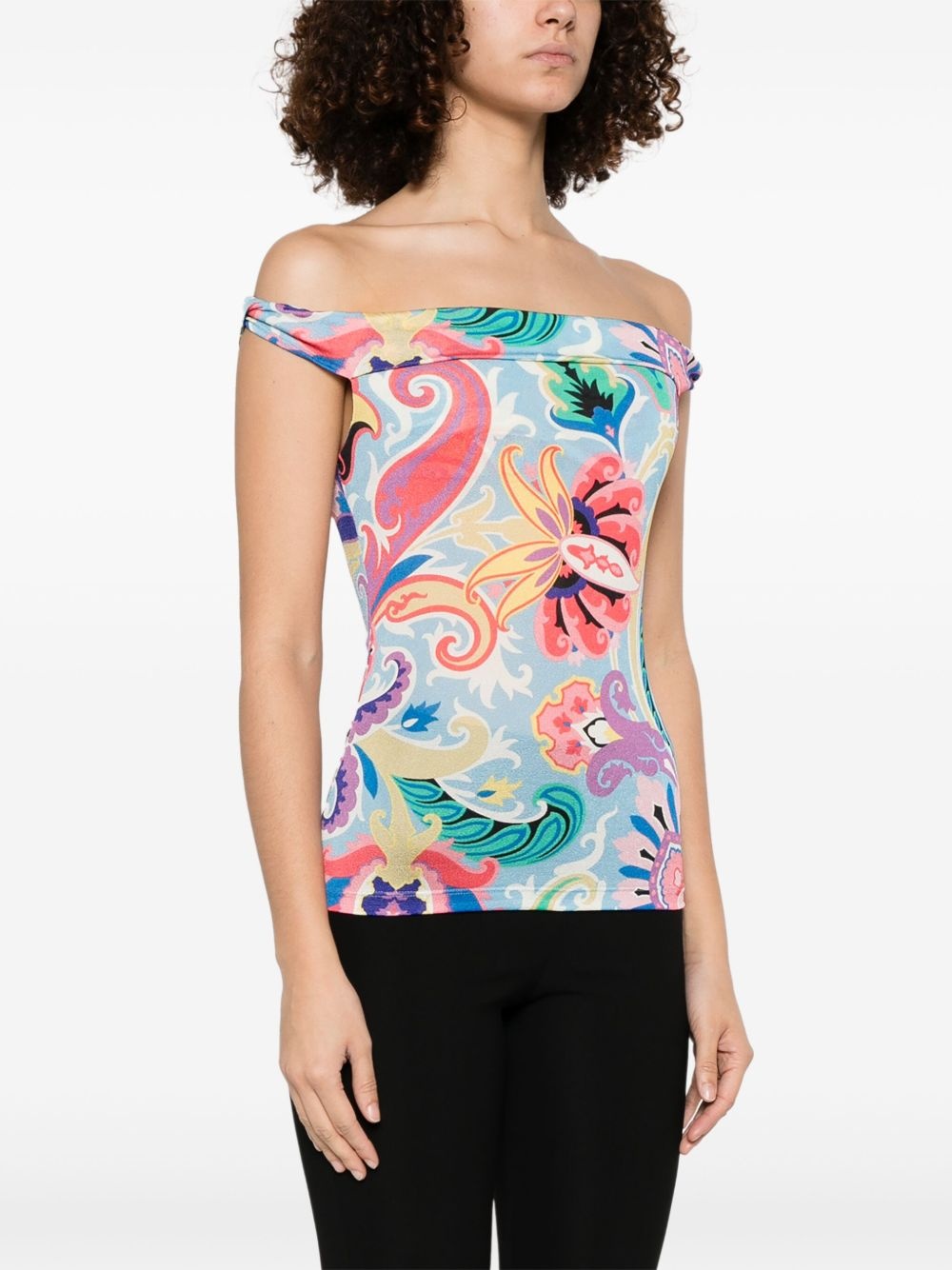 paisley-print tank top - 3