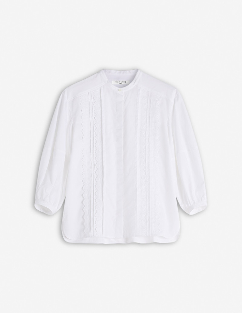 CRAFTED EMBROIDERY MAXI SLEEVE SHIRT - 1