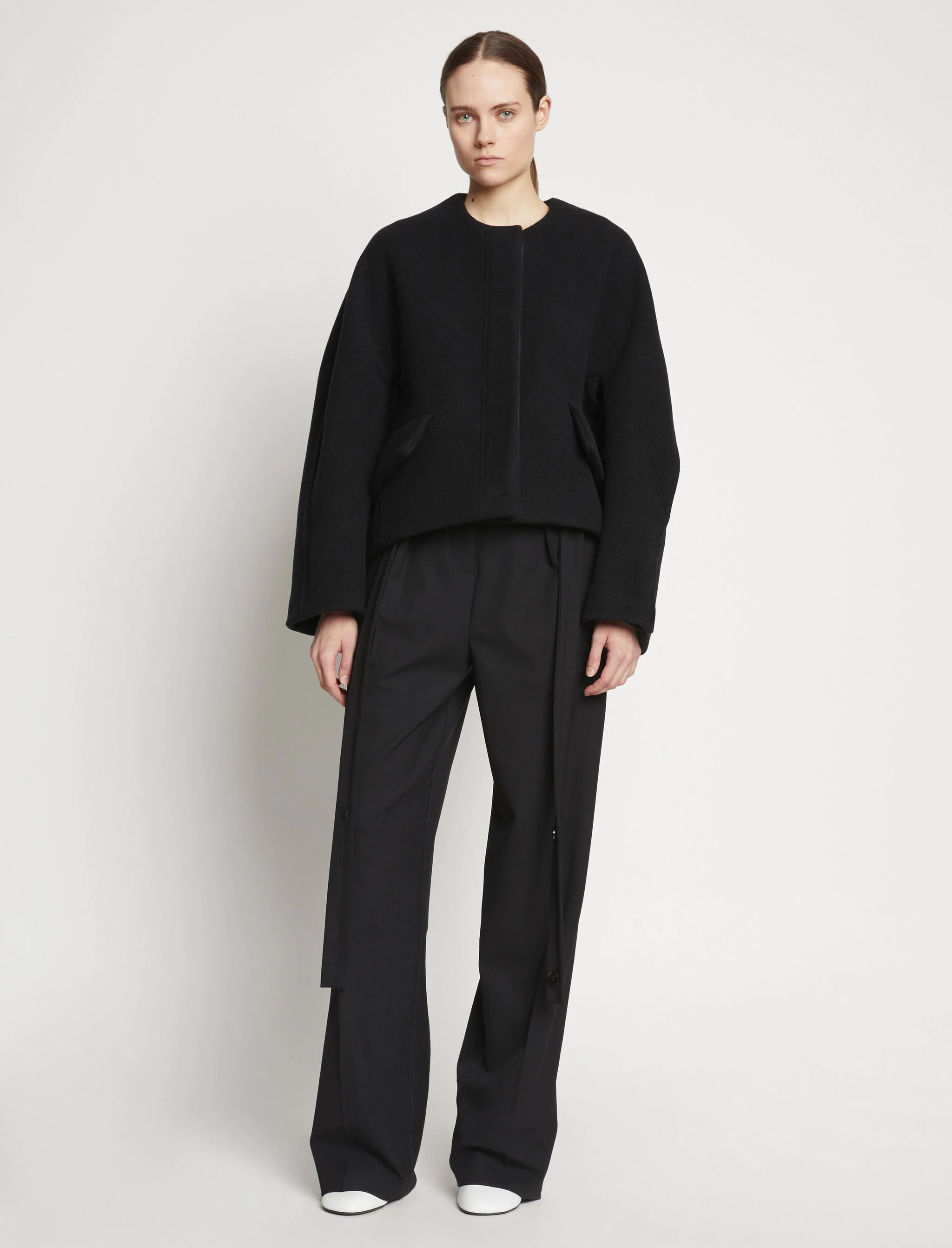 Double Face Wool Melton Jacket - 3