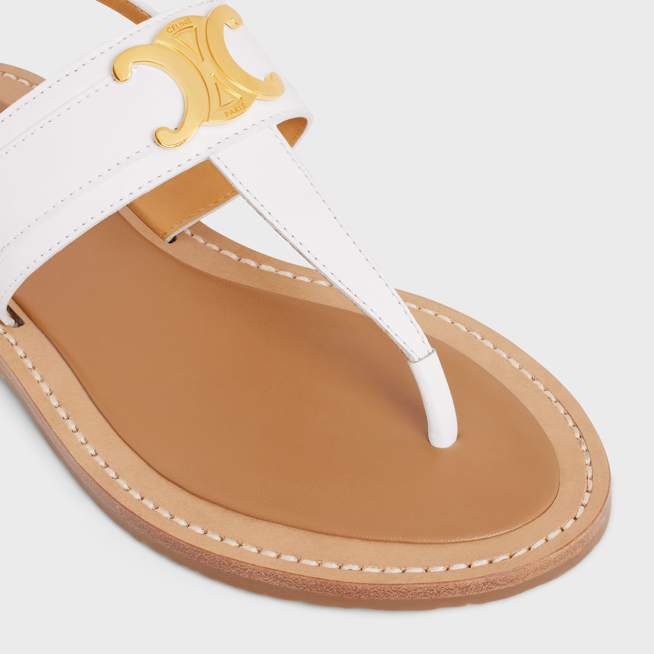 CELINE LYMPIA TRIOMPHE THONG in CALFSKIN - 4