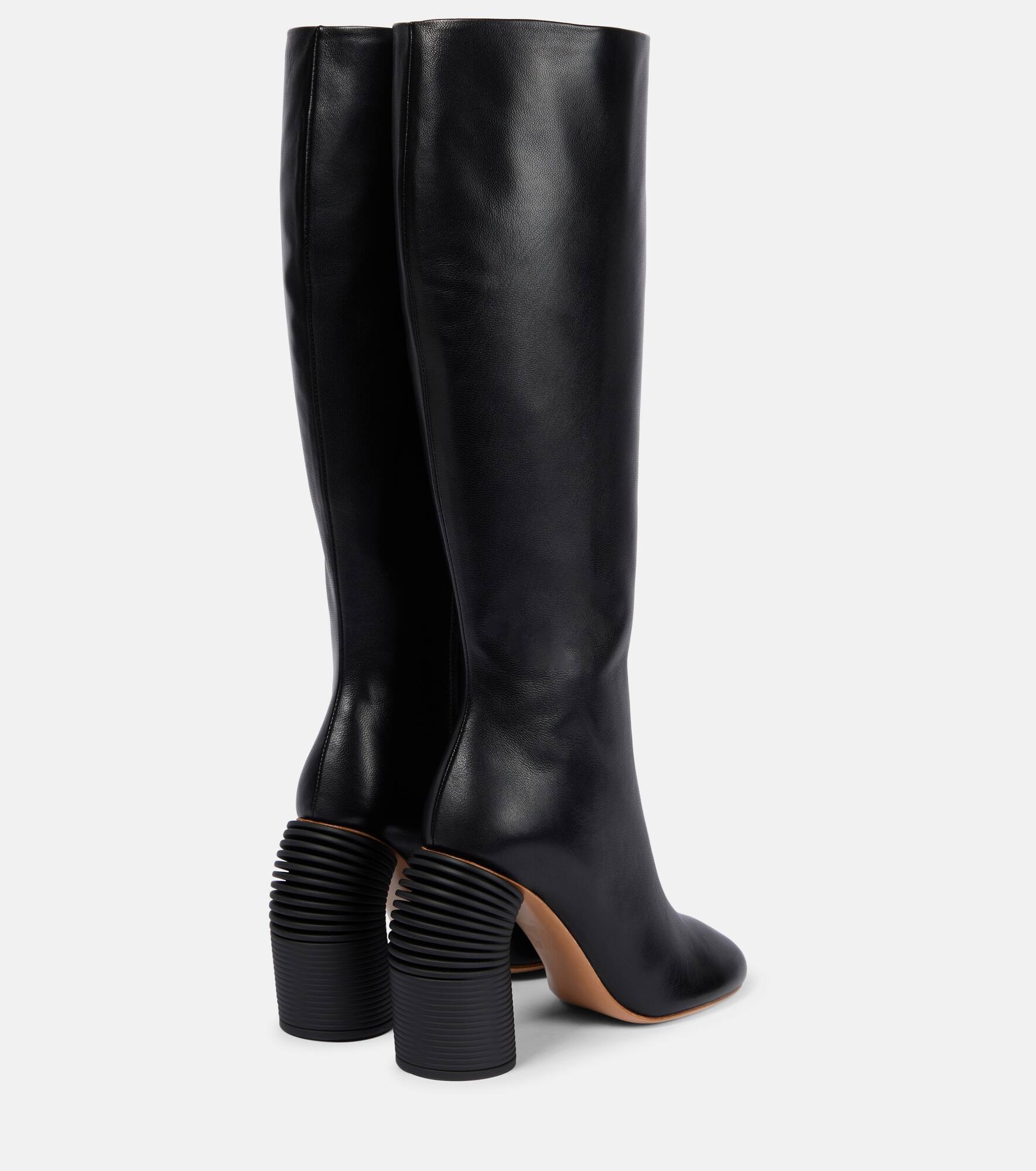 Leather knee-high boots - 3