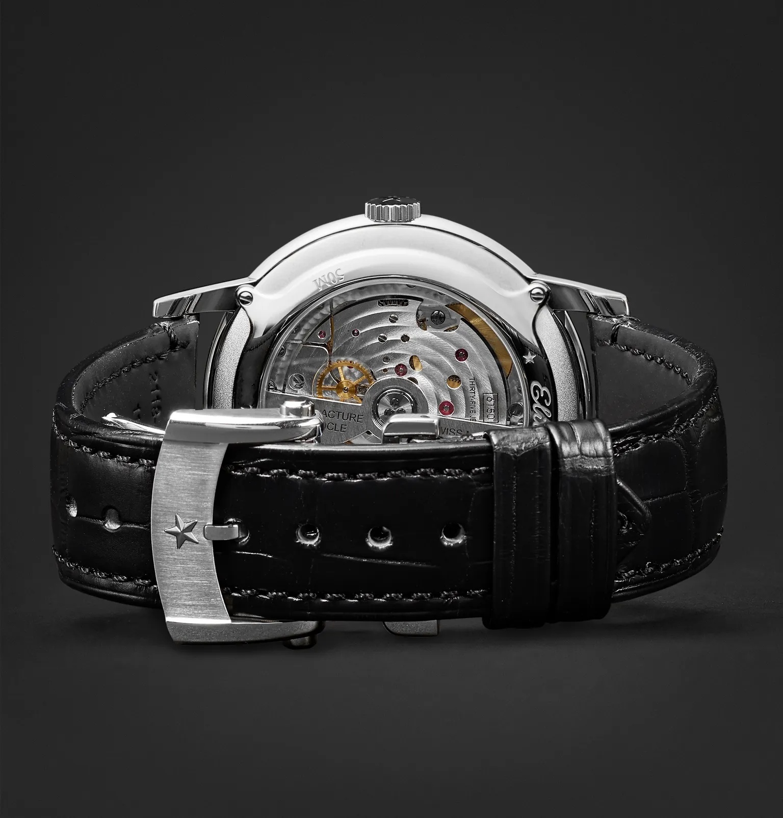 Elite 6150 42mm Stainless Steel and Alligator Watch, Ref. No. 03.2270.6150/01.C493 - 3