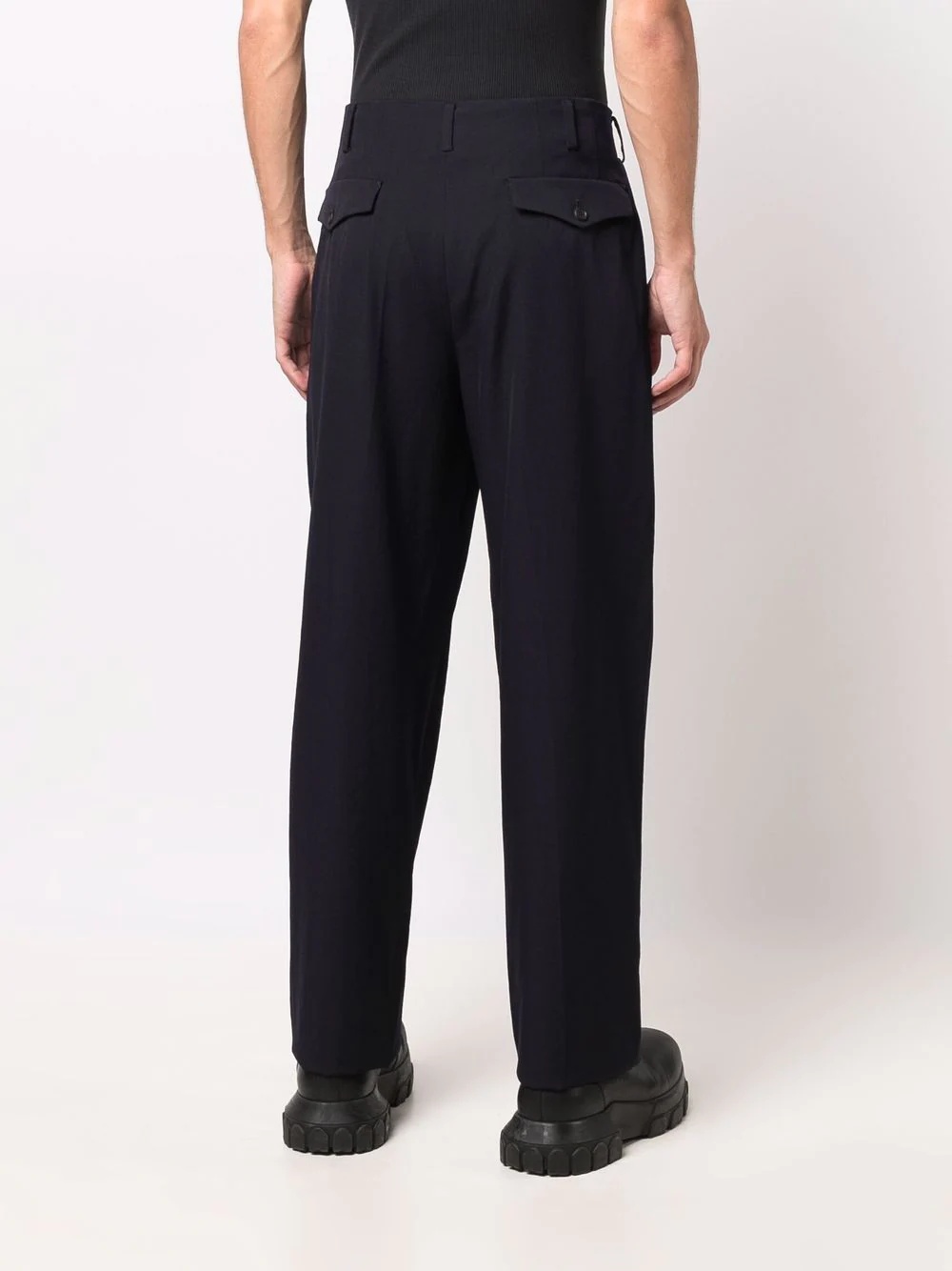 oversize tapered trousers - 4